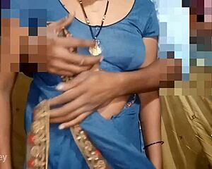Indian wife kisses with black partner in homemade clip.