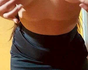 Horny latina secretary films tight pussy for boss 🔥🍑