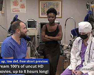 Nurse Rina Arem deepthroats in POV backstage hospital slap fest.