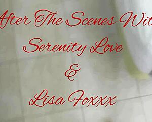 after scenes with serenity love an lisa foxxx i kissed em both 😘💋