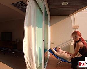 petite thai teen nympho cherry rides big white cock outdoors moaning loud