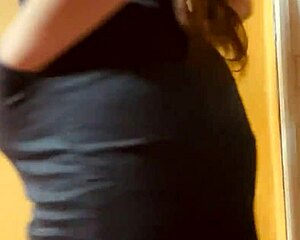 Horny latina secretary films tight pussy for boss 🔥🍑