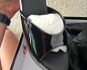 I feel so sexy modeling my new pleaser heels with ripped clothes tease.