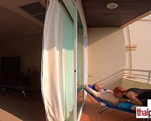 petite thai teen nympho cherry rides big white cock outdoors moaning loud