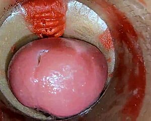 camera deep in tight pussy catches monster cock creampie asmr??
