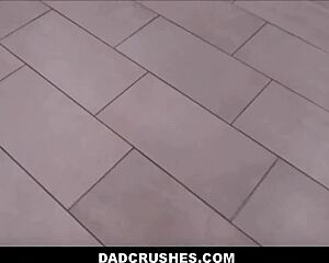 yo stepdad after class this skinny 18+ brunette teen julia james wants your monster cock family fucking her shaved pussy pov