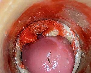 camera deep in tight pussy catches monster cock creampie asmr??