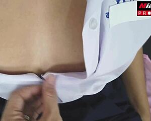 นักเรียนไทยตูดใหญ่โดนควยใหญ่ยาว 25 ซม เย็ดแตกคาหีใส่กระโปรงเลย 🍆💦