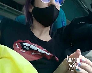 Big Ass Latina Fucks Monster Cock Stranger on Crowded Bus