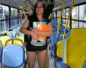 estudante hot gets groped and rubbed hard on crowded bus!