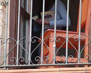 Neighbor Blackmails Skinny Latina Into Lingerie Voyeur Vid Or Exposes Her