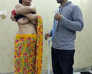 Indian Bhabhi Pounds Tailor Master's Cock Hard