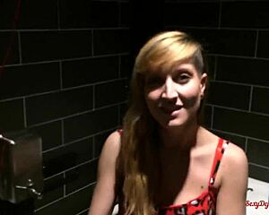 love2dou surprises with public restaurant anal blowjob cumswap and deepthroat action