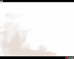 japanese asian babe smokes cigarette while feral cowgystyle riding pov cock with dirty talk moaning orgasm