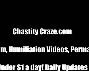i'll keep ya trapped in chastity device forever no escaping my control