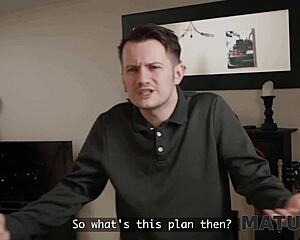 mature milf lures young neighbor with juicy shaved pussy