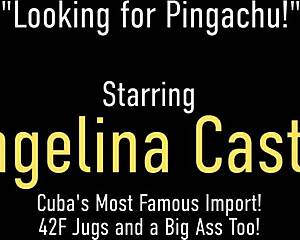 Big breasted latina angelina castro gives sloppy blowjob to stranger's cock