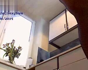 Skinny teen morena girlfriend webcam fucks boyfriend closeup anal