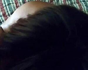 tricking her into deep sucking blowjob