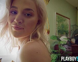so this curvy teen blonde model blake blossom strips fully nude, ripping clothes for big ass tits playboy reveal