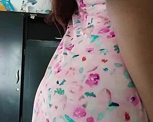wanna see my sexy pink pajamas on this innocent curvy colleague model?