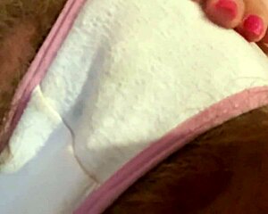 Dirty Blonde Teen Fingers Hairy Wet Pussy In Soiled Panties