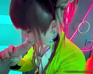 public rave bathroom deepthroat choke gag cum swallow sloppy