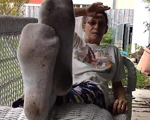 ever tasted a granny's delicious soft feet?