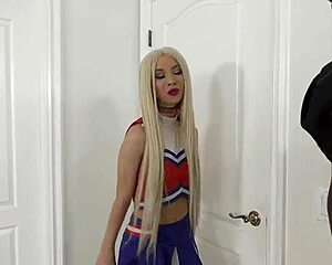 Petite Cheerleader's Tight Pussy Craves That Massive BBC Ride?