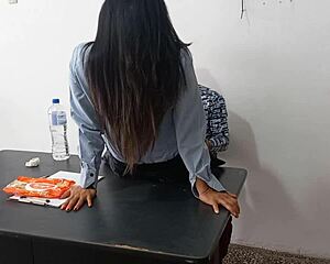 dude, i banged my stepdad's slutty secretary right on her office desk