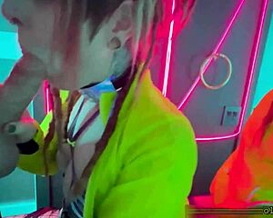 public rave bathroom deepthroat choke gag cum swallow sloppy