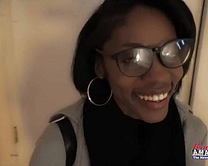nerdy sylvia in glasses gives sloppy deepthroat and swallows cum