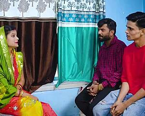 desi mallu aunty takes two debars' hard cocks pounding her fat ass full movie