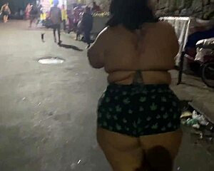 WOW FAT BBW FLASHES PUSSY THEN TAKES MONSTER BBC RAW!
