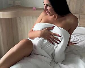 Lover's hairy beaver creamed deep in early morning pussy sex session with rough thrusting