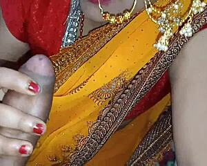 Daughter-in-law bursts into father-in-law's room for dirty Hindi talk sex