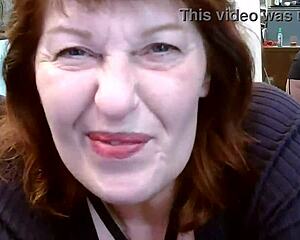 DIRTY Dawnskye1962 TEASES in fishnets heels MIRROR dirty talk natural tits!