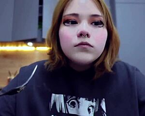 chubby cutie furiyssh gorges on food in hot mukbang