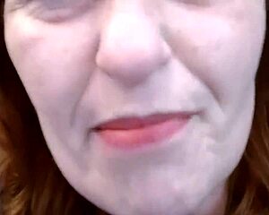 DIRTY Dawnskye1962 TEASES in fishnets heels MIRROR dirty talk natural tits!