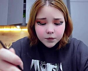 chubby cutie furiyssh gorges on food in hot mukbang