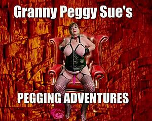Yo granny Peggy Sue pegs guy first time then gulps his cum load