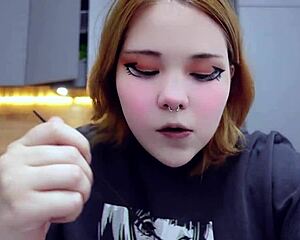chubby cutie furiyssh gorges on food in hot mukbang