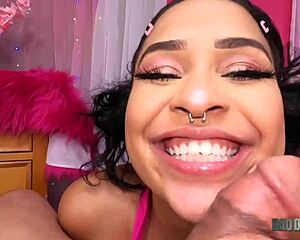 adorable teen ryder rey slurps stepdad's cock like slut
