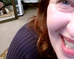DIRTY Dawnskye1962 TEASES in fishnets heels MIRROR dirty talk natural tits!