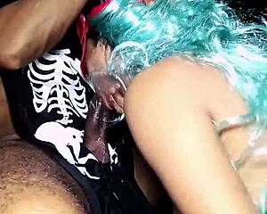 after halloween party my best friend let me fuck her juicy pussy doggystyle