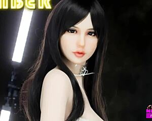 amber 163 cm real fuck doll with fake tits ready for rough silicone sex pounding