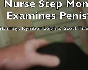 Stepmom Kymber Leigh rushes home to nurse stepson's throbbing cock issue