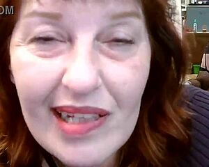 DIRTY Dawnskye1962 TEASES in fishnets heels MIRROR dirty talk natural tits!