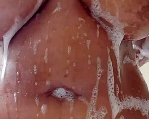 stayrichgirl soaks her big ass and tits in the bath tub update three