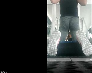 mexican teen flaca bends ass over leggings for doggystyle gym pounding